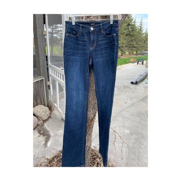 R Jeans Denim Dark Wash Mid Rise Straight Leg Sz 26 - Picture 3 of 7